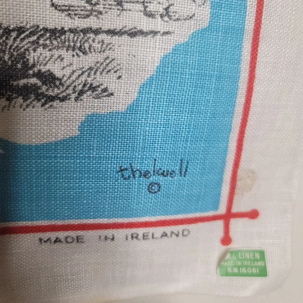 Thewell's Pony Club Ulster Linen Tea Dish Towel Appx 20.5 x 31 Inches